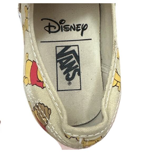 Vans X Disney Winnie The Pooh Shoes Sneakers Unisex M8 W9.5 Rare - Picture 5 of 7